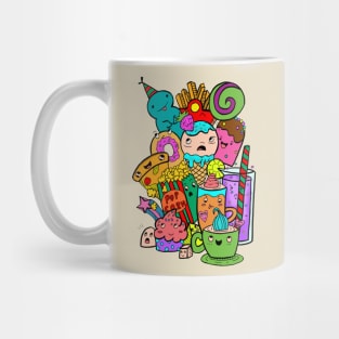 Funny Colourful Food Mix Mug